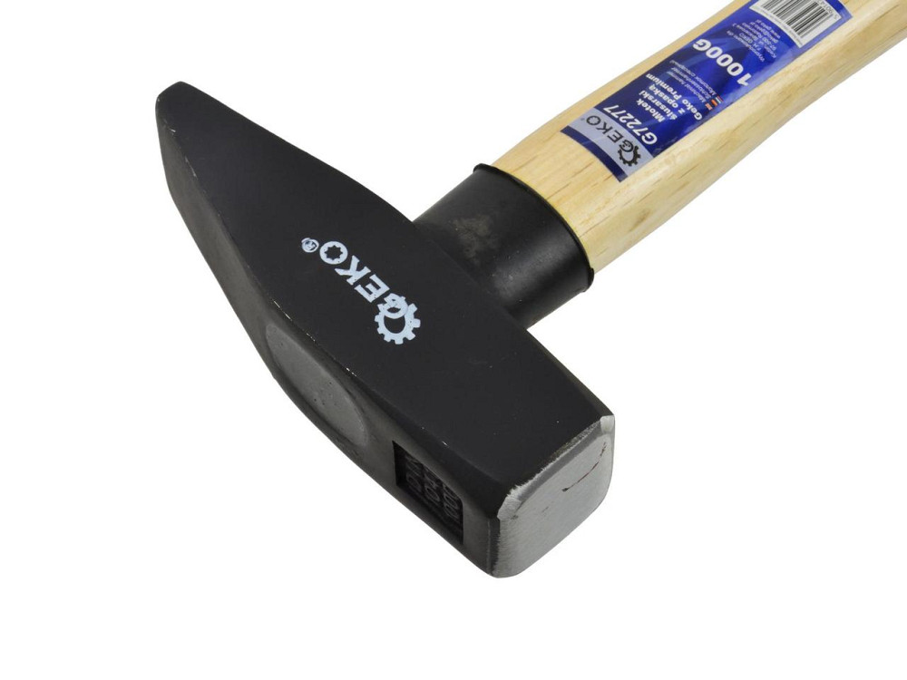 Молоток слюсарний "GeKo"-premium 1,0 кг з дерев'яною ручкою Київ - фото 2