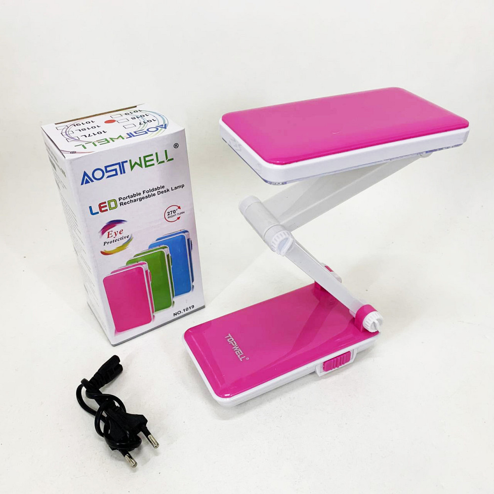 Настольная лампа Topwell 1019 Голубая аккумуляторная светодиодная регуляция уровня наклона. Цвет: красный WV-57 Львов - изображение 4