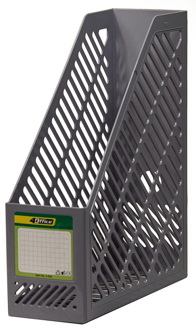 Лоток вертикальний "4Office" 4-400-08 сірий, шт Київ - фото 1