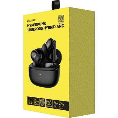Навушники Hator Truepods Hybrid ANC Black (HTA431) Вінниця