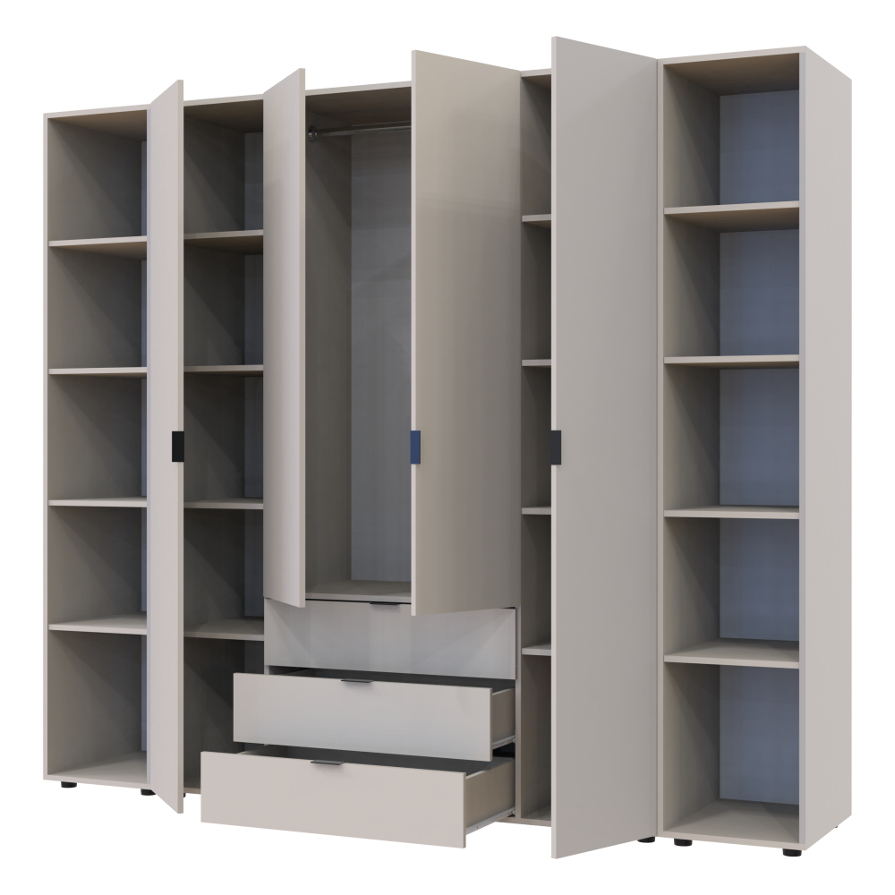Комплект шкафов для одежды Doros Гелар (3 шт.) 231,4х49,5х203,4 см Кашемир (DRS-011247) Львов - изображение 4