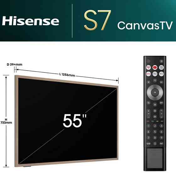 Телевизор Hisense Canvas TV 55S7NQ UA у Наявності‼️ Харьков