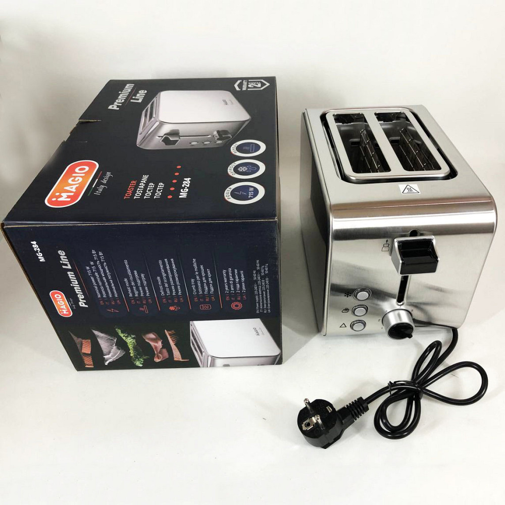 Тостер для підсмажування хліба Magio, Тостер з автоматичним відключенням з декількома відсіками QY-21 Львів - фото 10