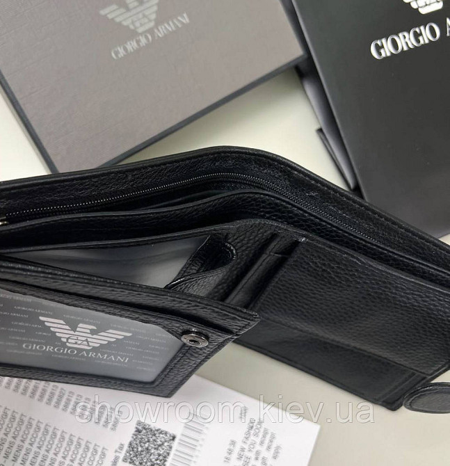 Чоловіче брендове портмоне з монетницею (2098) подарункова упаковка Київ - фото 5