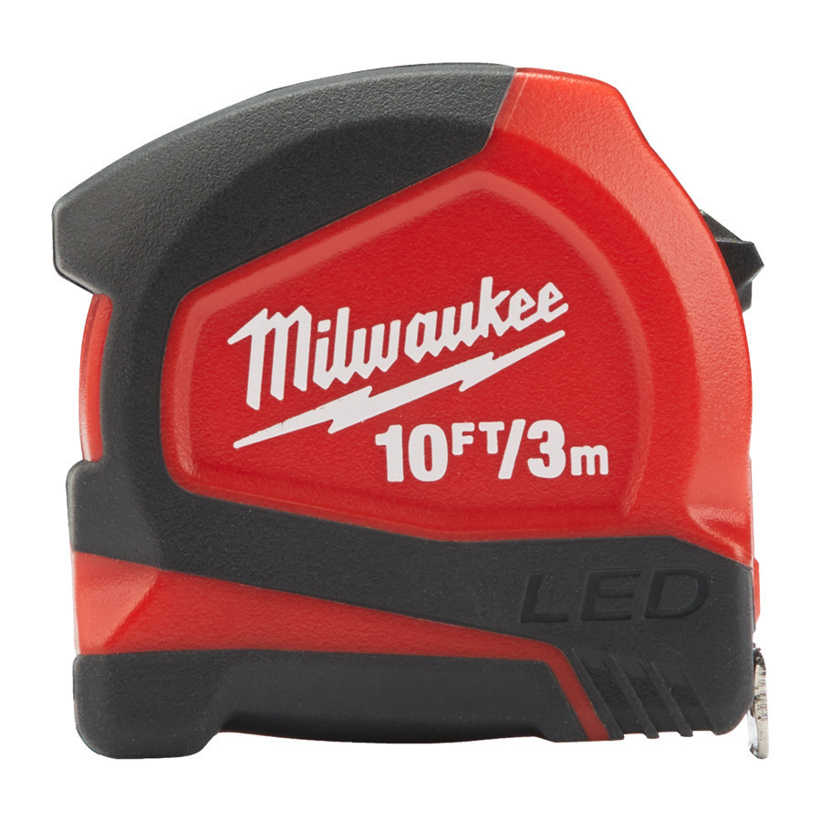 Рулетка MILWAUKEE з LED підсвіткою, 3м/10фт (12мм) Одеса - фото 1