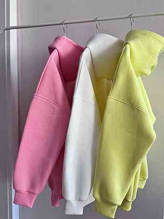 Жіноче базове оверсайз худі турецьке тринитка пін'є Рожевий Одеса