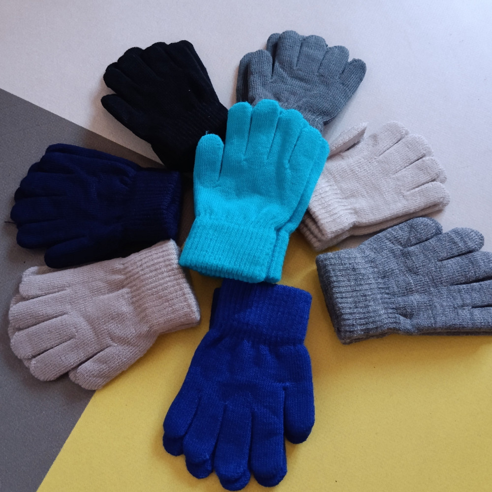 Рукавички дитячі однотонні 2-4 роки для малечі Київ - фото 1