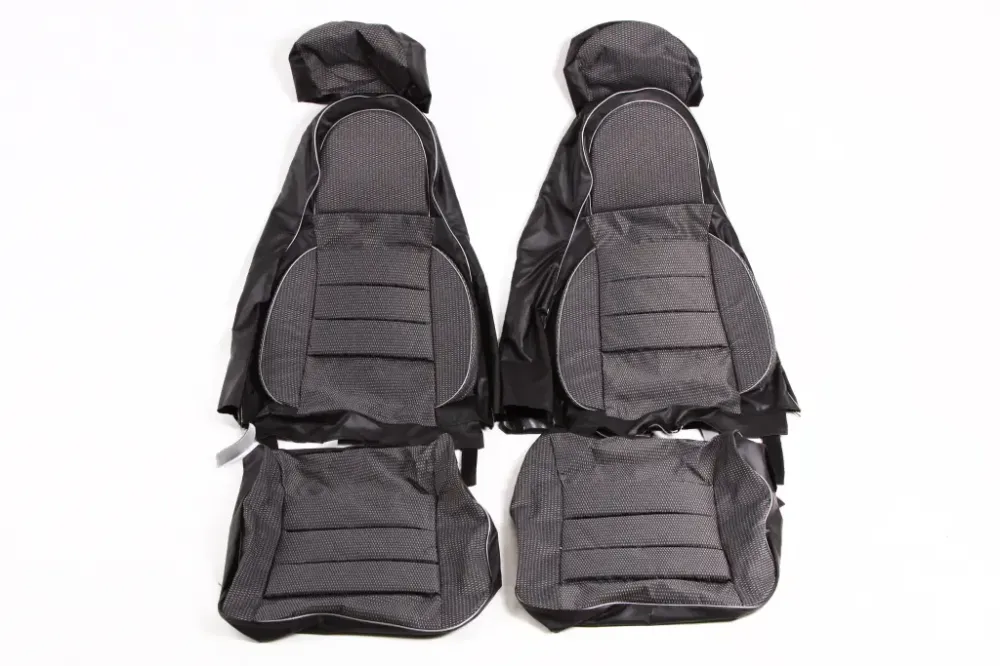 Чехлы на сидушки  Aveo Avto-fortuna Пилот с паралоном черные Винница - изображение 2