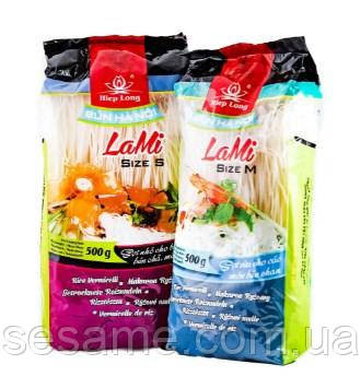 Локшина тонка рисова, нитки BUN HA NOI LaMi Size M Hiep Long 500 г (В'єтнам) Харків - фото 4