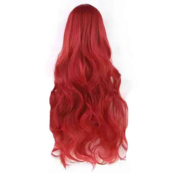 Довгі перуки RESTEQ - 80см, Темно-червоне, червоне хвилясте волосся, косплей, аніме Київ