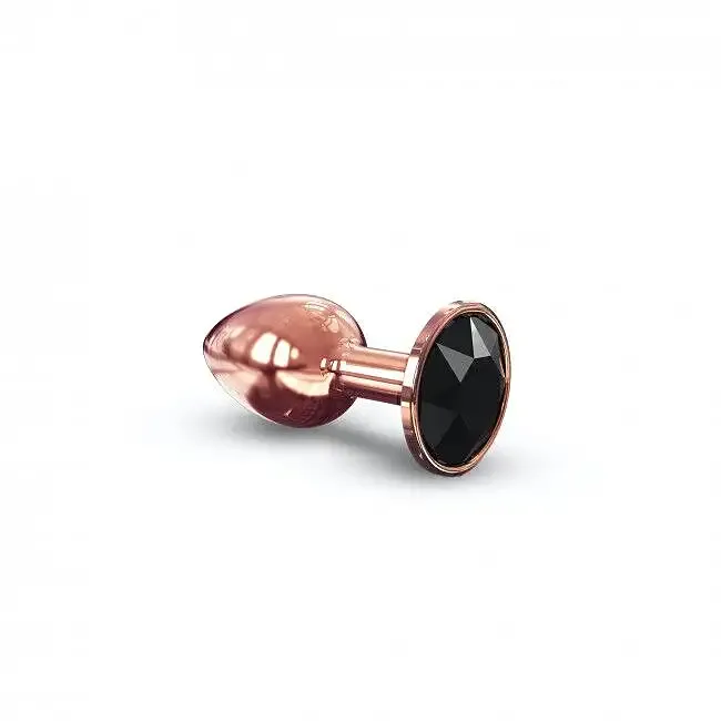 Металева анальна пробка із прикрасою у вигляді кристалу Dorcel - Diamond Plug Rose Gold S Львів - фото 1
