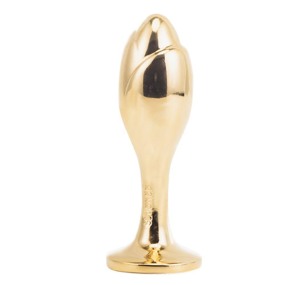 Металева анальна пробка Крихітний хвіст LOCKINK SEVANDA White Bunny-Tail Anal Rose-shape Plug Sex Aura Київ - фото 4