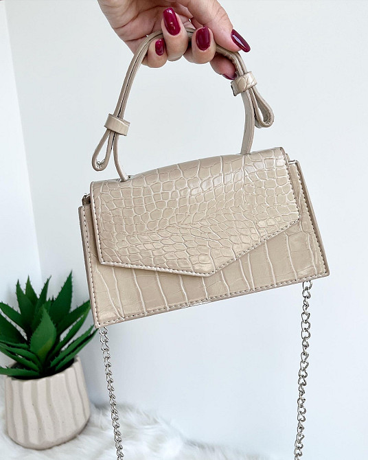 Сумочка клатч женская молодежная яркая через плече сумка Крохатушка одяг Бежевый Киев - изображение 4