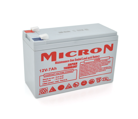 Акумуляторна батарея Micron MCN-12/7 12 V 7 Ah ( 150 x 65 x 95 (100)) Gray Q10 Полтава - фото 1