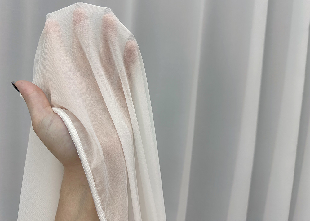 Тюль VR-Textil Креп-масло Теплый белый 300х270 см (40-182) Киев - изображение 4