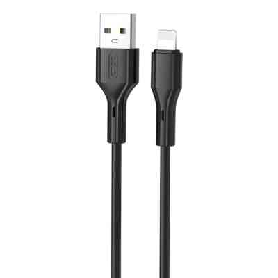 Дата кабель USB 2.0 AM to Lightning 1.0m black XO (NB230_L_Black) Винница