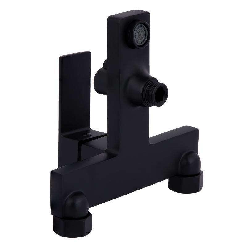 Змішувач для ванни Qtap Gemini з душовим гарнітуром QTGEM259BLM45682 Black Matt чорний Київ - фото 6