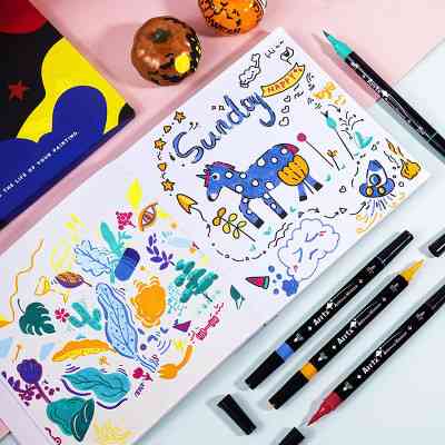 Художній маркер Arrtx акрилові AACM-03-24B, 24 кольори (LC303304) Вінниця