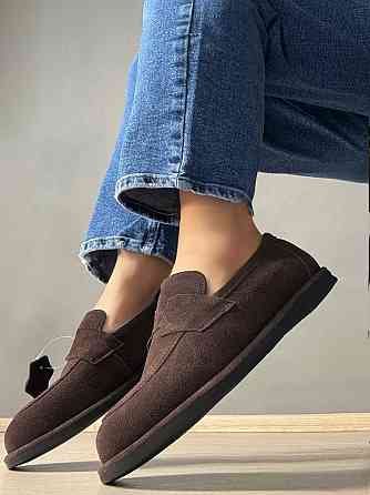 Туфлі жіночі Hengji 560-4 лофери замшеві шоколад, 37, 23,5 см Київ