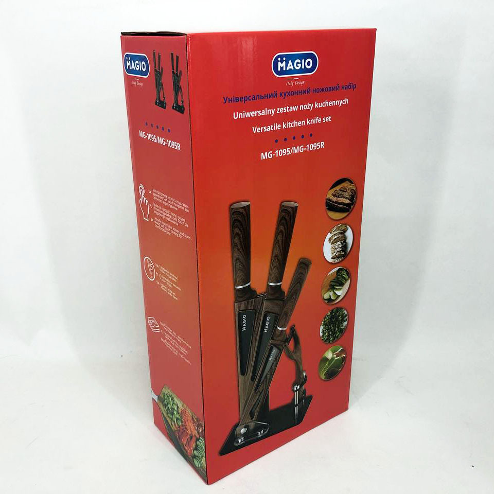 Хорошие ножи для поваров, Набор металлических ножей, Стальные кухонные ножи, Кухонный нож универсальный VO-60 Львов - изображение 7