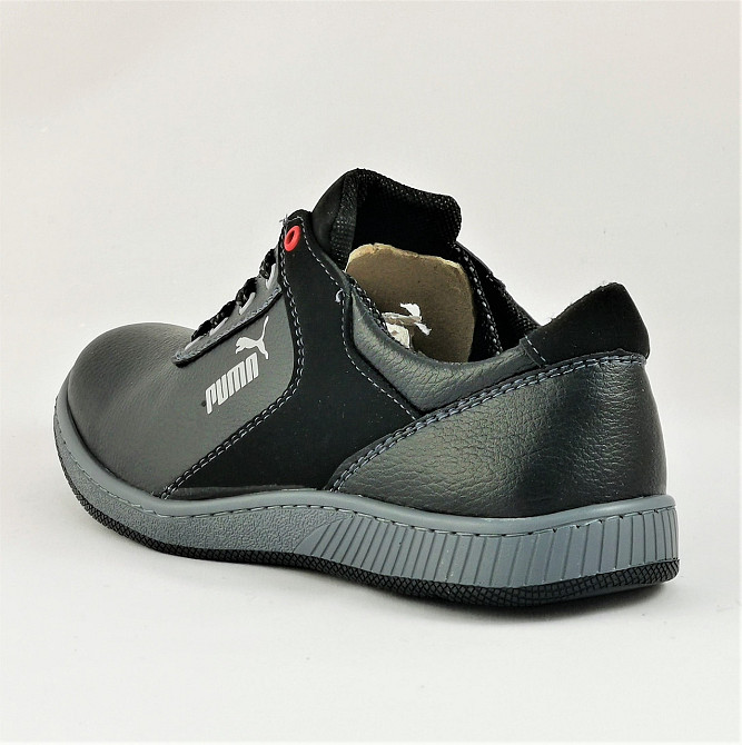 Кросівки Чоловічі Puma Чорні Шкіряні Мокасини Пума (розміри: 40) Відео Огляд Дніпро - фото 4