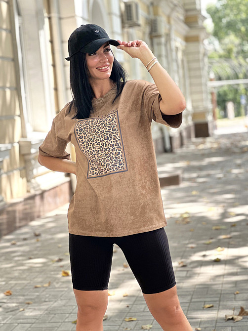 Летний женский комплект с велосипедками рубчик Galway Киев - изображение 6