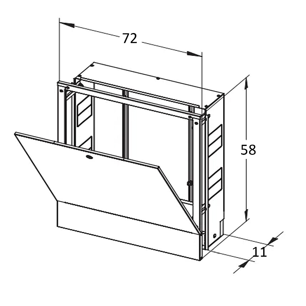 Колекторна шафа внутрішня ЕСО+ ШКВ-03 720x580x110 (5-6-7) Тернопіль - фото 5
