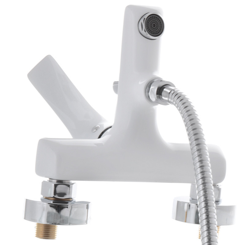 Смеситель для ванны с коротким изливом Mixxus Premium Eva 009 Euro Белый MI5811 Харьков - изображение 4