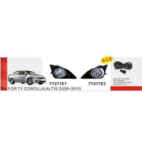 Дополнительные фары для Toyota Corolla 2007-2010 TY-277E2 H11 12V 55W с электропроводкой Харьков