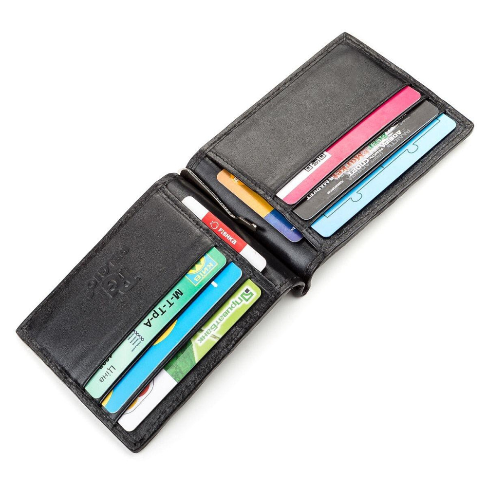 Зажим CROCODILE LEATHER 18169 из натуральной кожи крокодила Черный Киев - изображение 5