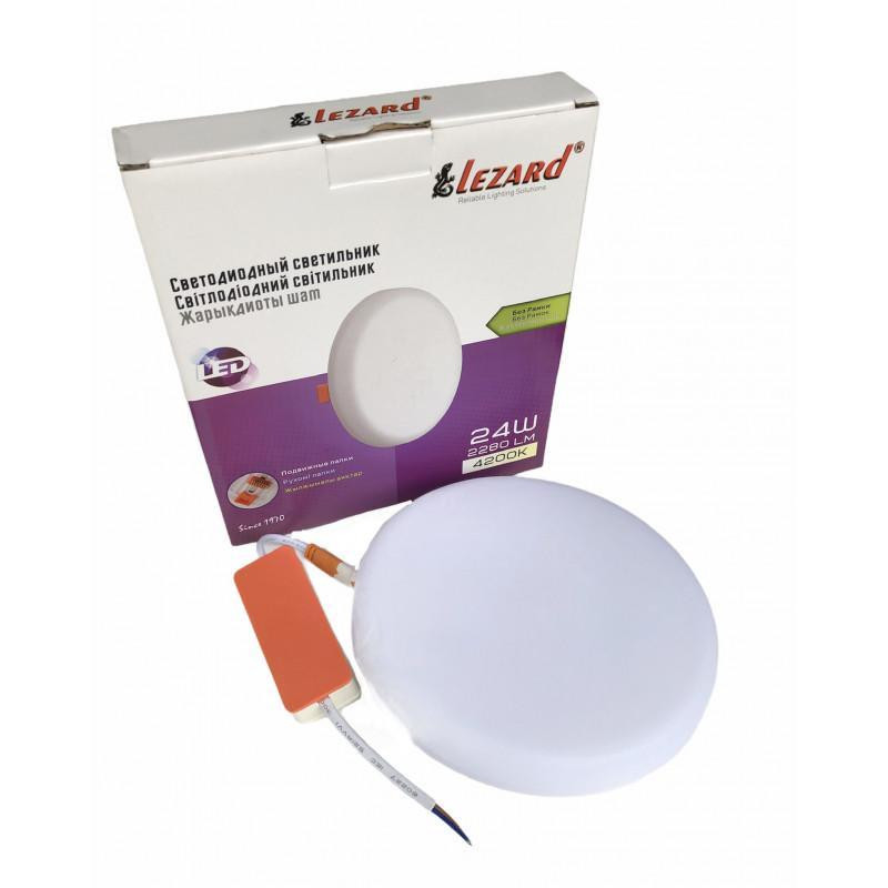 Панель круглая 24Вт 6400K 2280 Lumen D168 (1/40) (движущиеся лапы) Харьков - изображение 1