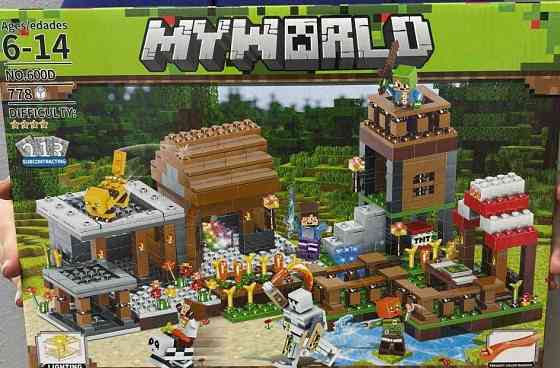 Лего Майнкрафт село конструктор 778 деталей minecraft my world lego Київ