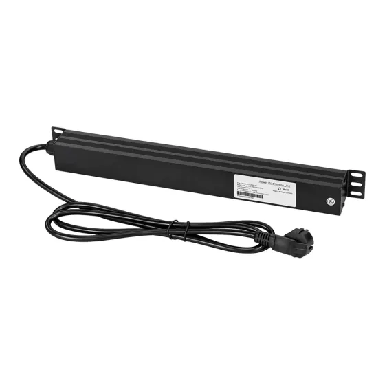 Блок розеток E-NET PDU/8M-16А Black на 8 розеток Schuko, з вимикачем (25-00065) Київ