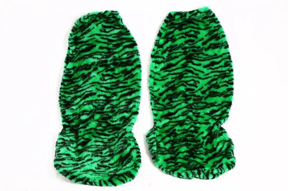 Чехли на сидіння хутряний чорний/зелений Вінниця