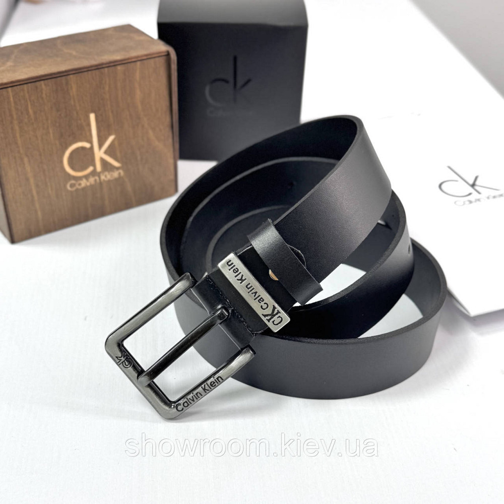 Чоловічий брендовий ремінь із натуральної шкіри (449) Київ - фото 4