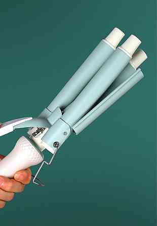 Тройная плойка для волос с температурным регулятором Киев