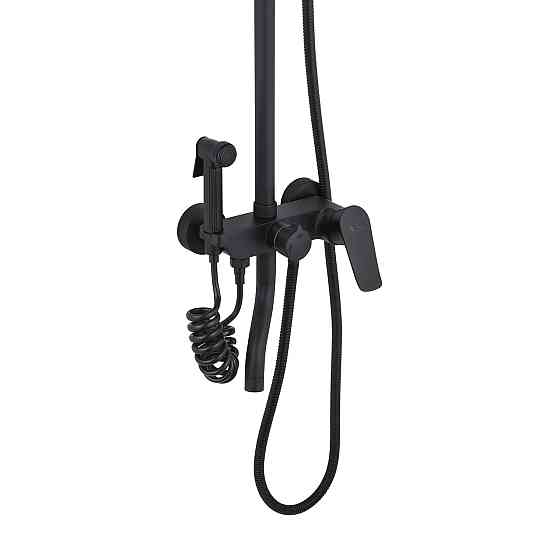 Душова система система для ванни з гігієнічним душем Agua Acero-AVION 06426NM чорна Київ