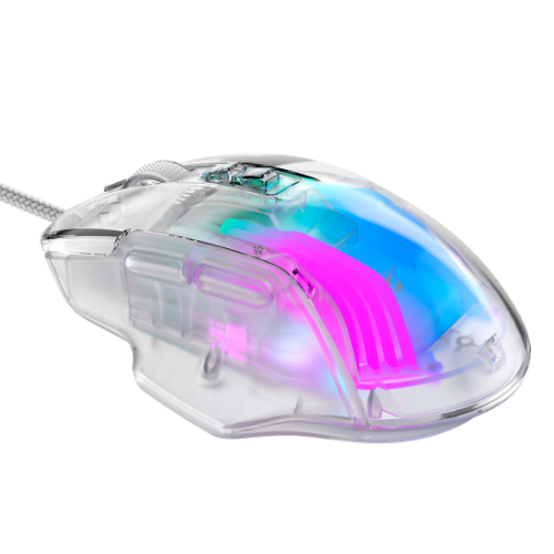 Мишка з програмованими клавішами ігрова Havit HV-MS1011SE прозорий/білий Житомир - изображение 3