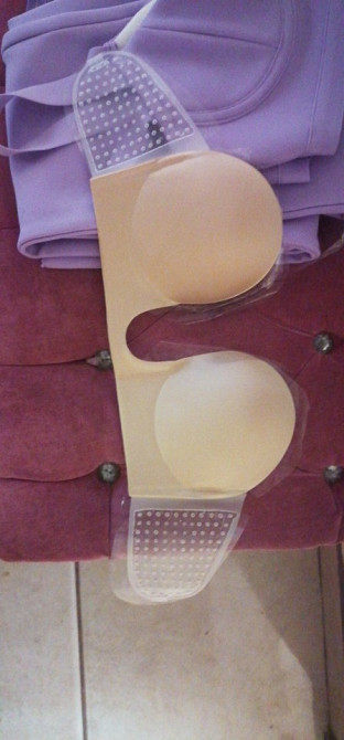 Невидимий бюстгальтер fly bra з вирізом жіночий бежевий Київ - фото 4