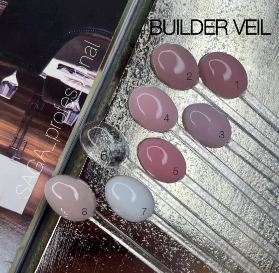 Гель для наращивания Saga Veil Gel 06 прозрачный Киев