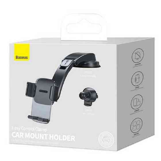 Автотримач для телефона Baseus Easy Control Clamp Car Mount Holder (A Set)  Black Киев