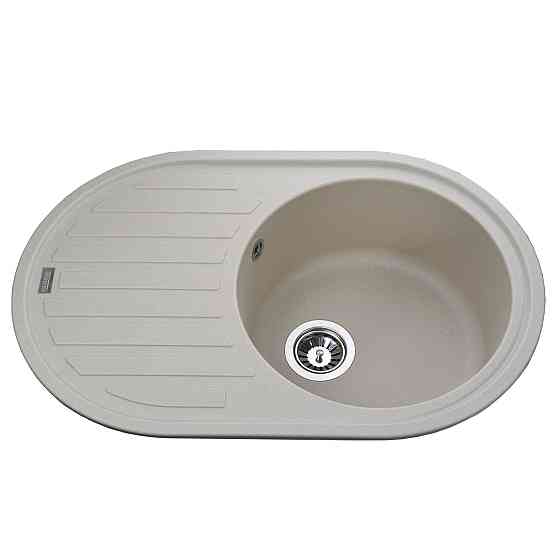 Гранітна мийка Globus Lux OHARA слонова кiстка 770х500мм-А0005 Київ