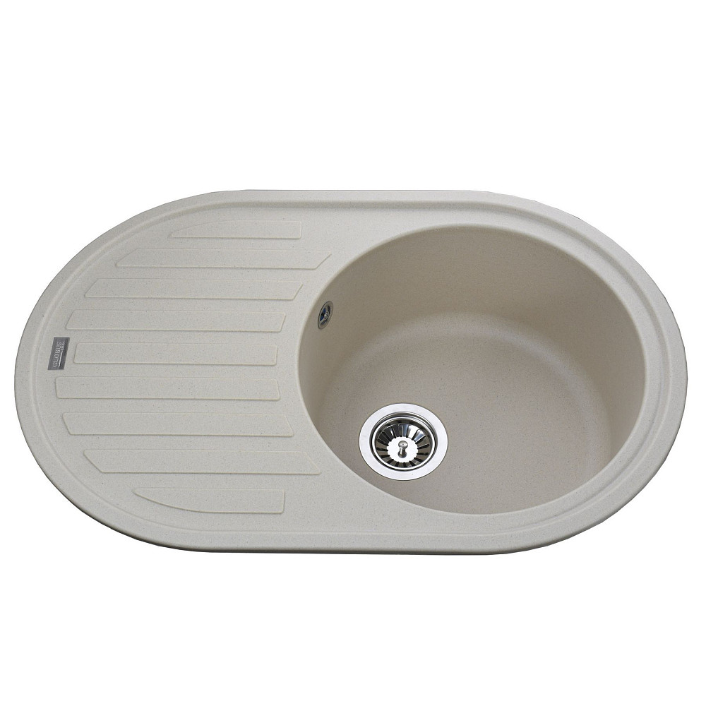 Гранітна мийка Globus Lux OHARA слонова кiстка 770х500мм-А0005 Тернопіль - фото 1