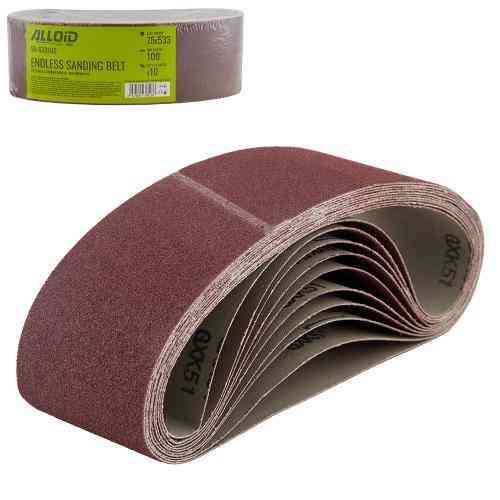 Стрічка шліфувальна нескінченна 75х533мм, зерно 100, 10шт Alloid Одеса
