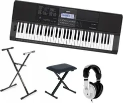 Піаніно (синтезатор) Keyboard Casio CT-X800 + statyw + ława + słuchawki Київ - фото 1
