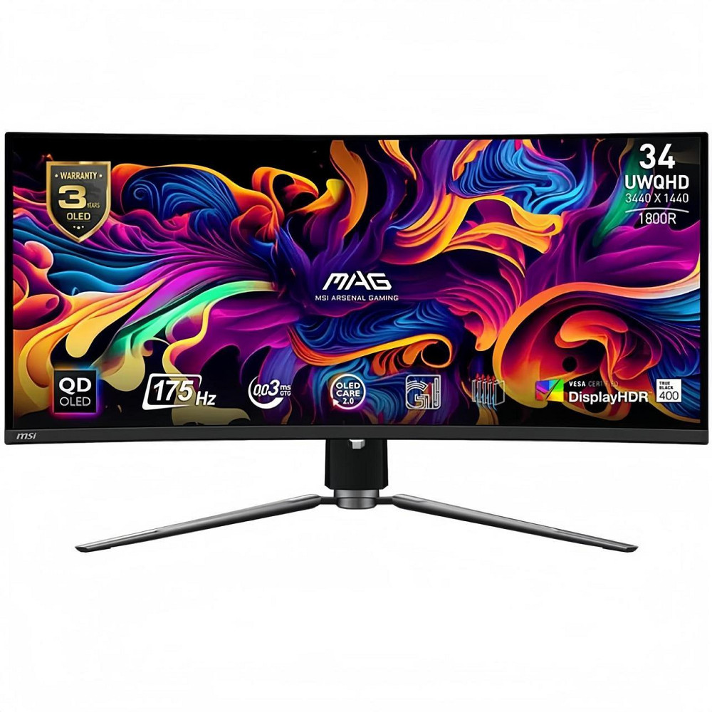 Монітор MSI 34" MAG 341CQP QD-OLED Black Curved 175Hz ( Чорний ) Харків - фото 5