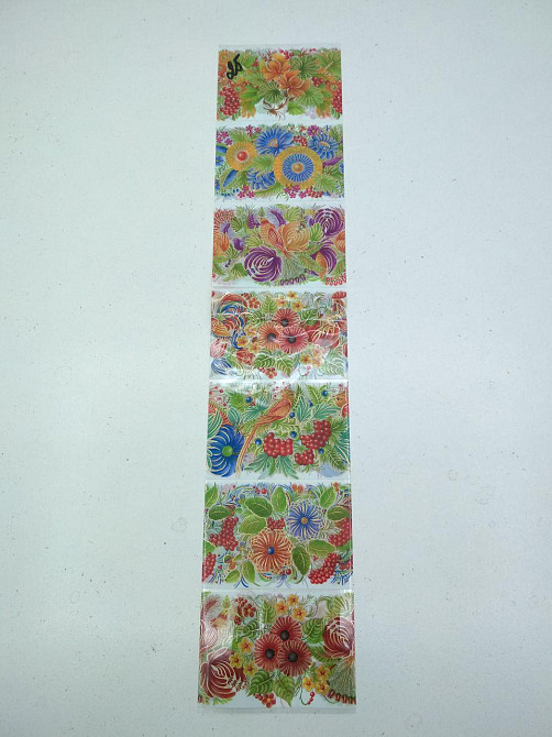 Термоетикетки для великодніх 7 яєць "Петрикування" (100 шт.) Харків - фото 1