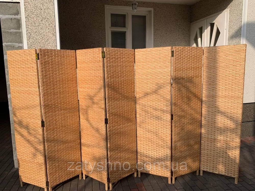 Ширма плетеная из лозы раздвежная Киев - изображение 2