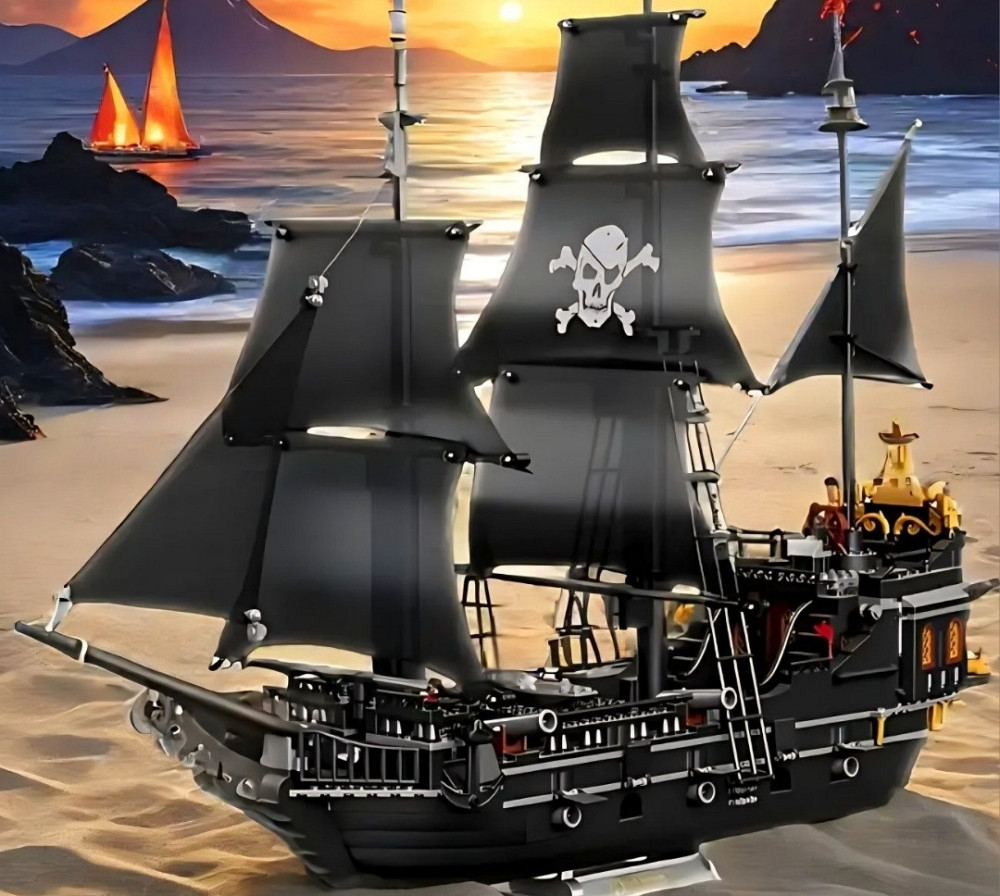 Конструктор корабель ЧОРНА ЖЕЧУЖИНА в КОРОБКІ 1424 деталі. Харків - фото 8