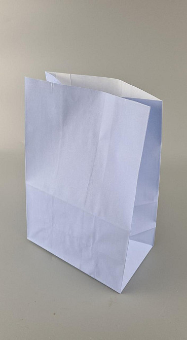 Пакет із дном паперовий 28*19*11,5 ГОЛУБИЙ (25 шт.) Харків - фото 3